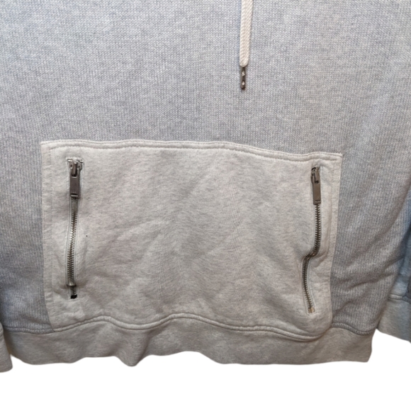 Calvin Klein Jeans Gray Hoodie Sweatshirt Size L 🌫️🖤 - Picture 5 of 12